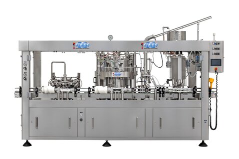 Monoblocco di riempimento bottiglie e lattine