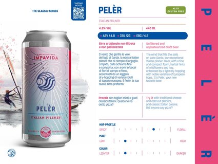 Helles - Mexicalia -Pelèr – Vivienne  ; Unfiltered and unpasteurized craft beer (24L keg and can of 0,44L)