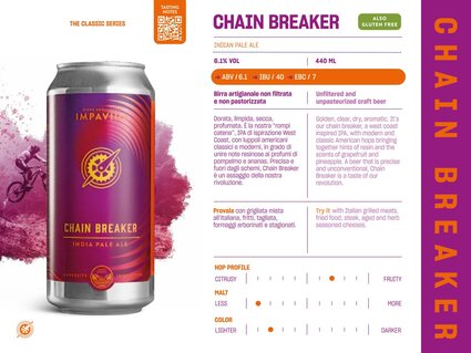 Chain Breaker – Tropic Thunder ; Unfiltered and unpasteurized craft beer (24L keg and can of 0,44L)